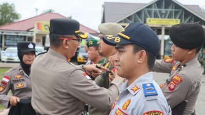 Siap Amankan Idul Fitri, Polres Sambas Gelar Apel Operasi Ketupat Kapuas 2025