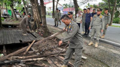 Lapak Musiman Dibongkar, Pemkot Pontianak Tertibkan PKL yang Tinggalkan Area Kumuh