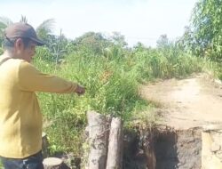 Pintu Air Jebol, Kades Punggur Kapuas Kecewa Tidak di Respons Bupati Kubu Raya